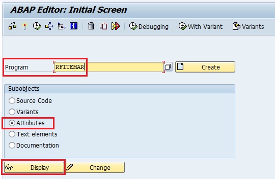 Find the ABAP Program type from Attributes of transaction se38