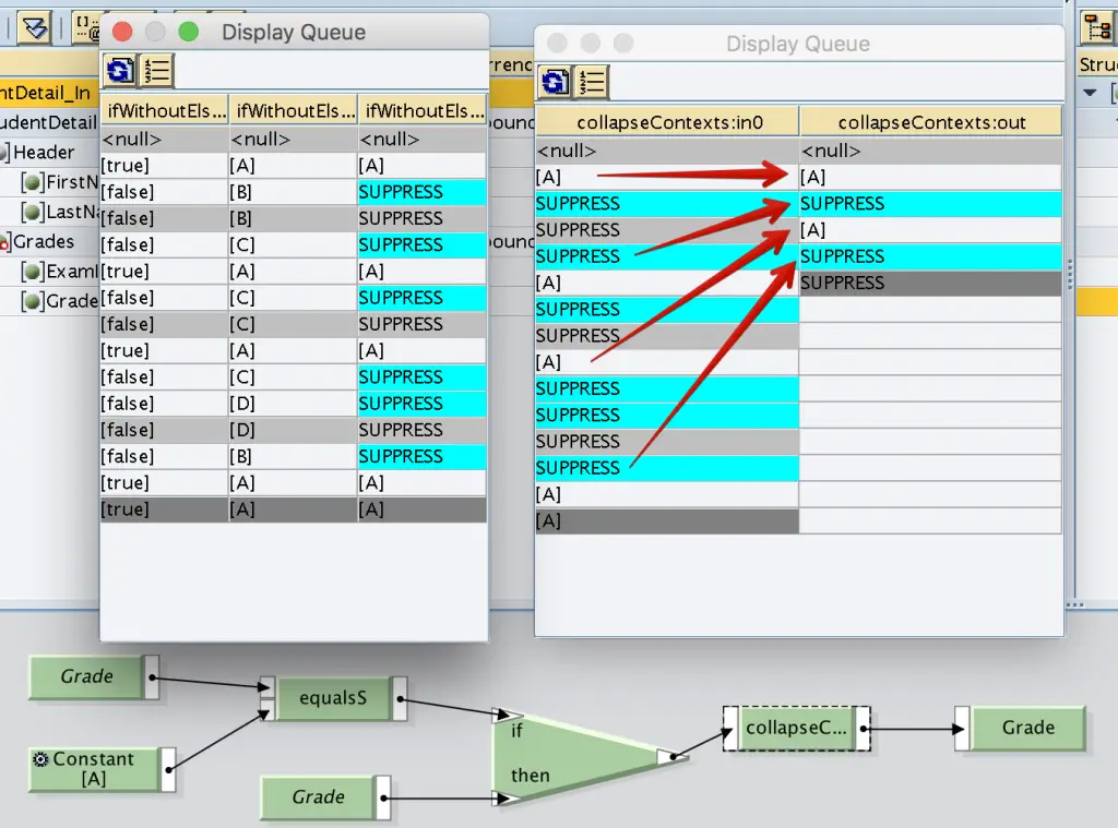 Collapse Context when Keep SUPPRESS values is activated