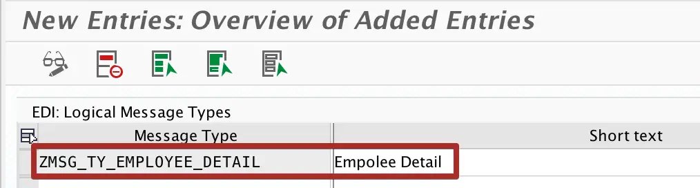 assign custom Message Type name in we81