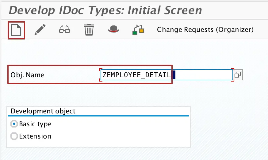 Create new custom iDoc Type in transaction we30