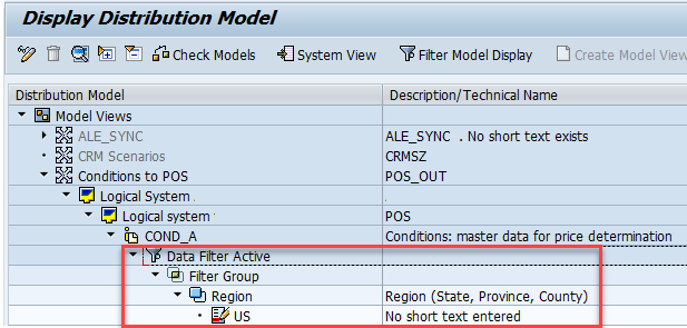 Filter groups in distribution model bd64