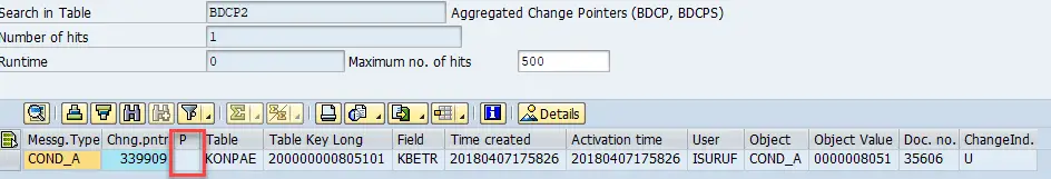 change pointers are flagged in table BDCP2. Ready to create iDocs BDCP, BDCPS