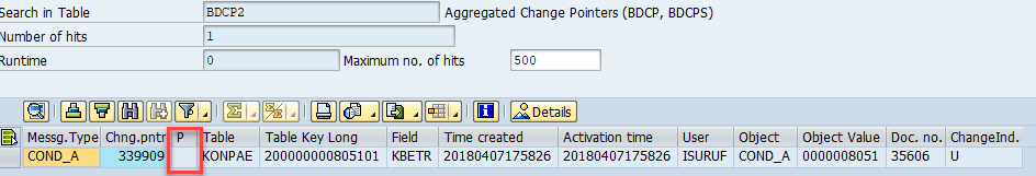 change pointers are flagged in table BDCP2. Ready to create iDocs BDCP, BDCPS