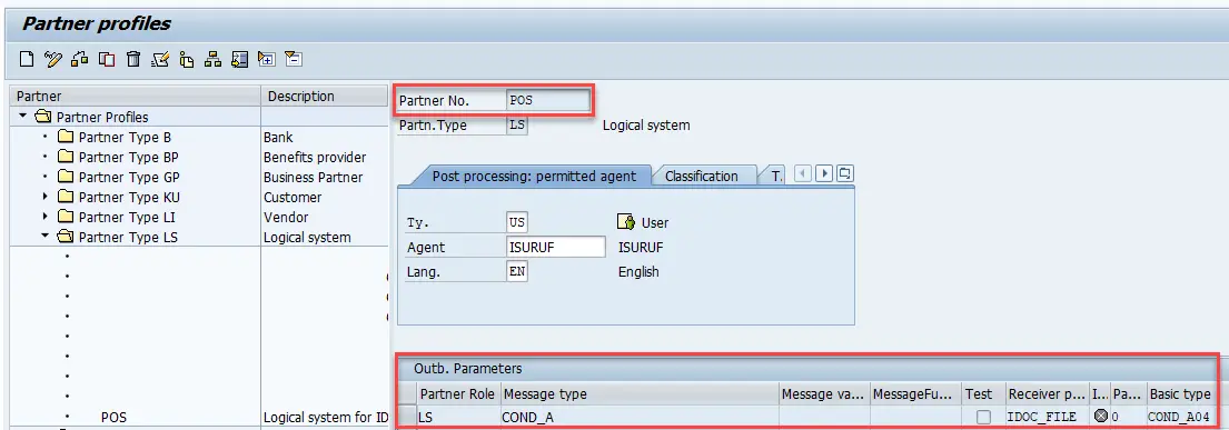 configure partner profile in we20