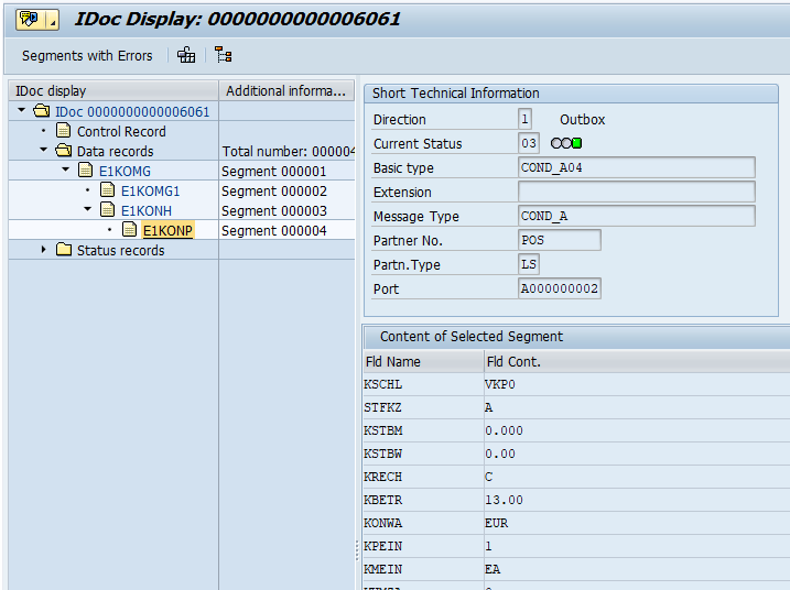 Master data iDoc generated from Change Pointers