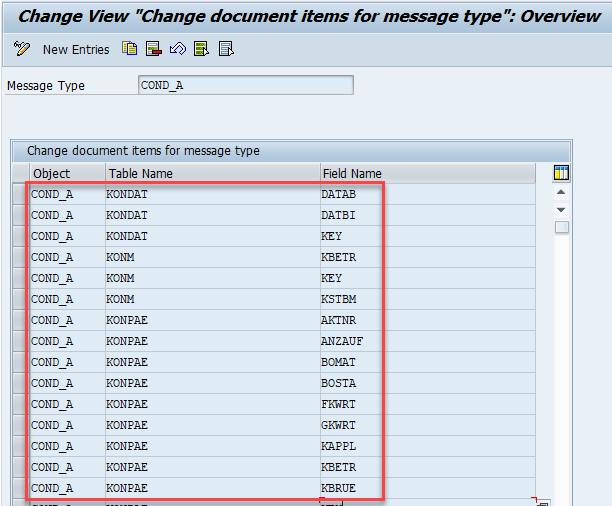 Assign table names and field names