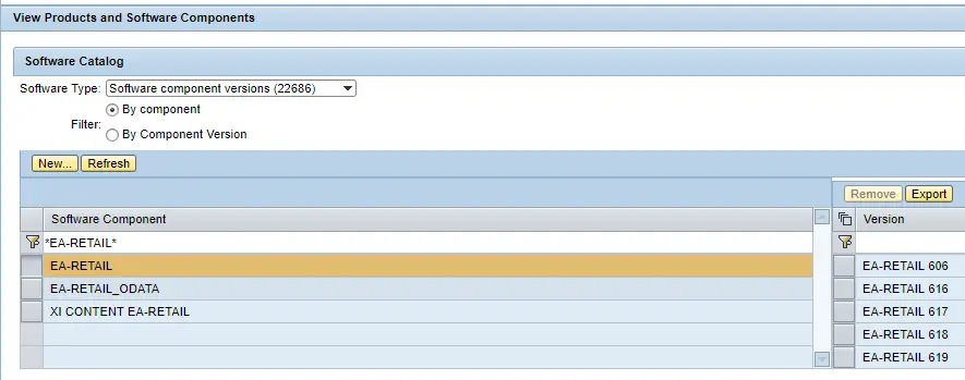 EA-RETAIL Software Component version 618 available in SLD