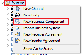 Create new Business Component in NWDS PI Explorer