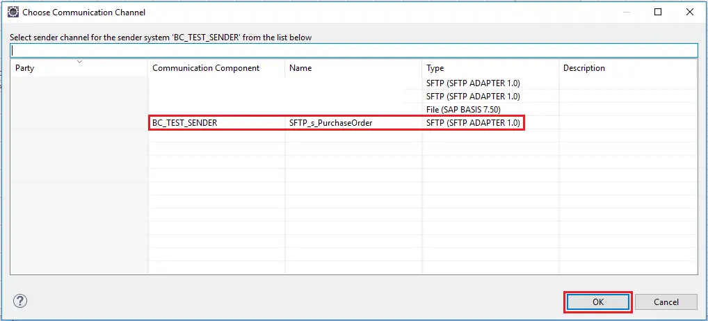 Select Communication Channel from drop down list