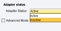 sFTP Receiver Adapter Status 