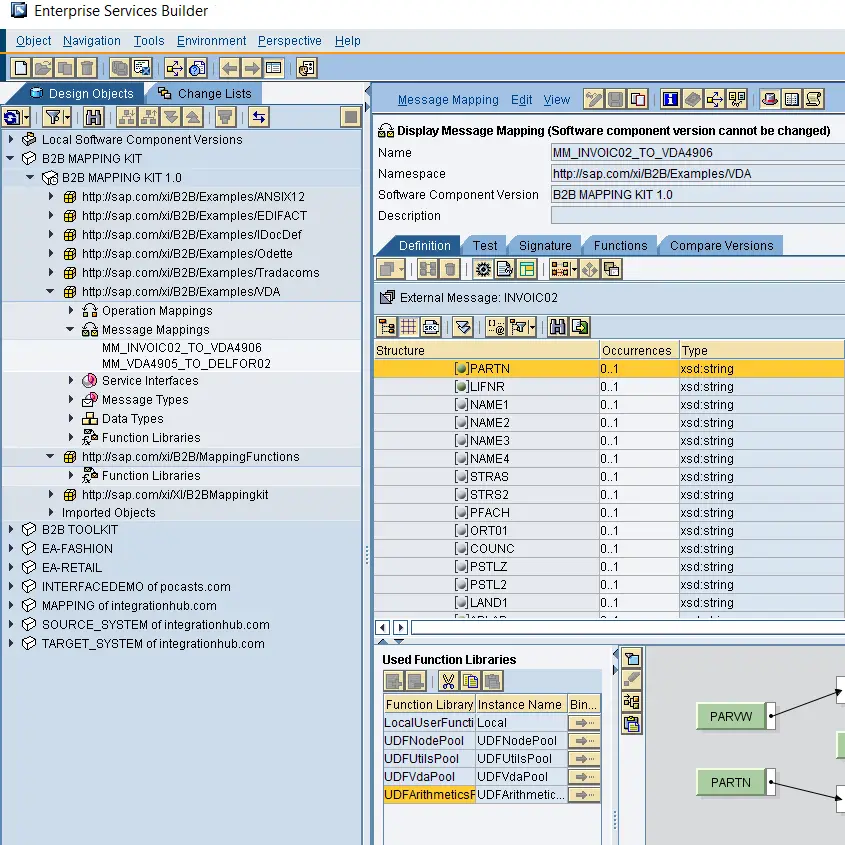 Swing client for ESR object development in SAP XI, PI and PO