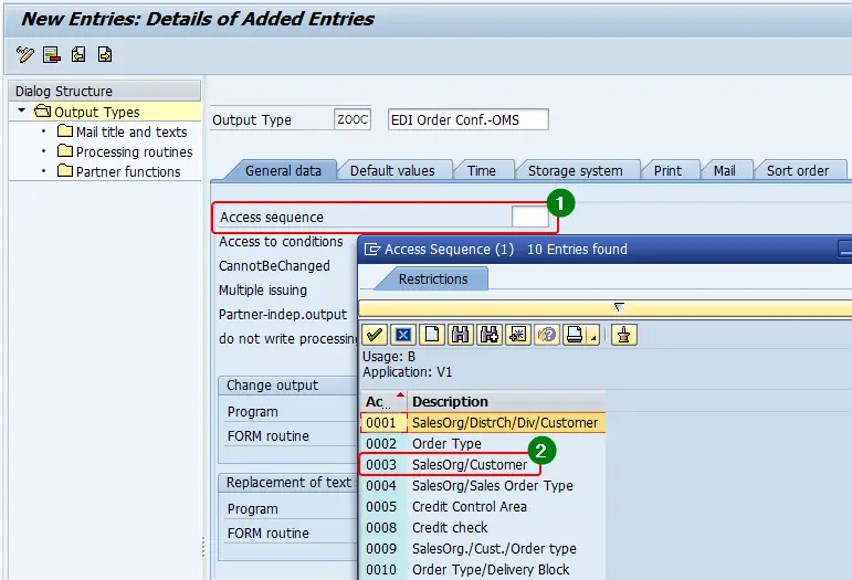 Standard Access Sequence 0003 of SAP under application area Sales (SD).