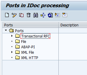 Different iDoc processing ports in SAP. tRFC, File, ABAP-PI, XML File and XML HTTP