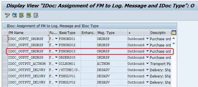 identify the FM that generates output docs via transaction we42. FM is assigned to a iDoc Message Type and Basic type