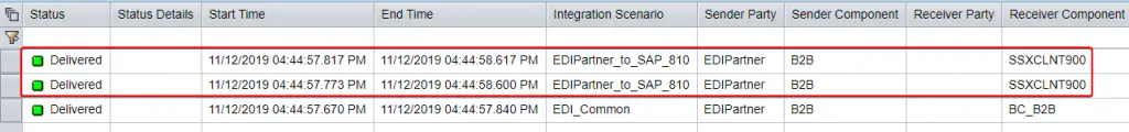 EDI Separator Sender Adapter to iDoc processing successful in message monitor