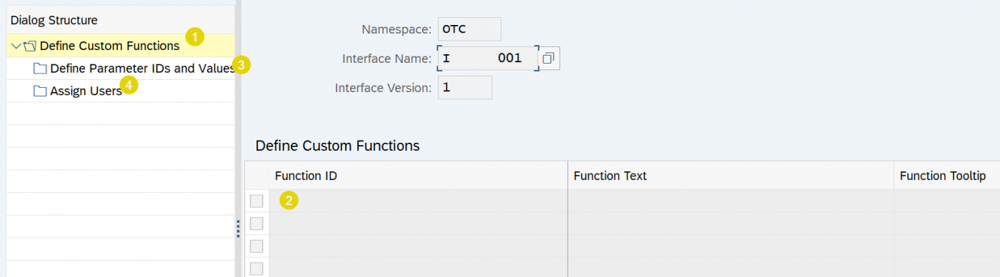 Define custom function initial screen in transaction /AIF/CUST_FUNC