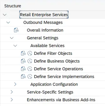 Configuration node of WESIMG transaction in S4 HANA