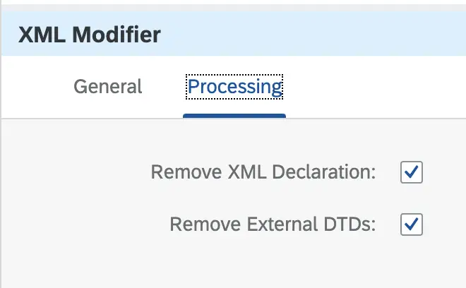 XML modifier of CPI